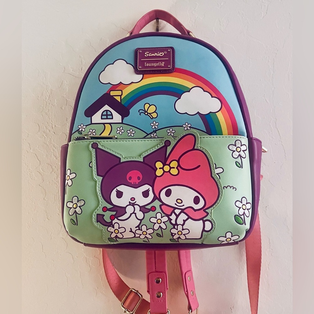 Loungefly Sanrio Kuromi & My Melody Scenic Mini Backpack - BoxLunch Exclusive
